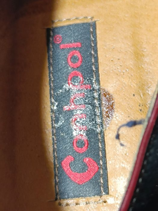 Skórzane Buty Męskie CONHPOL Rozmiar 43, Bordo, Derbies/Wizytowe