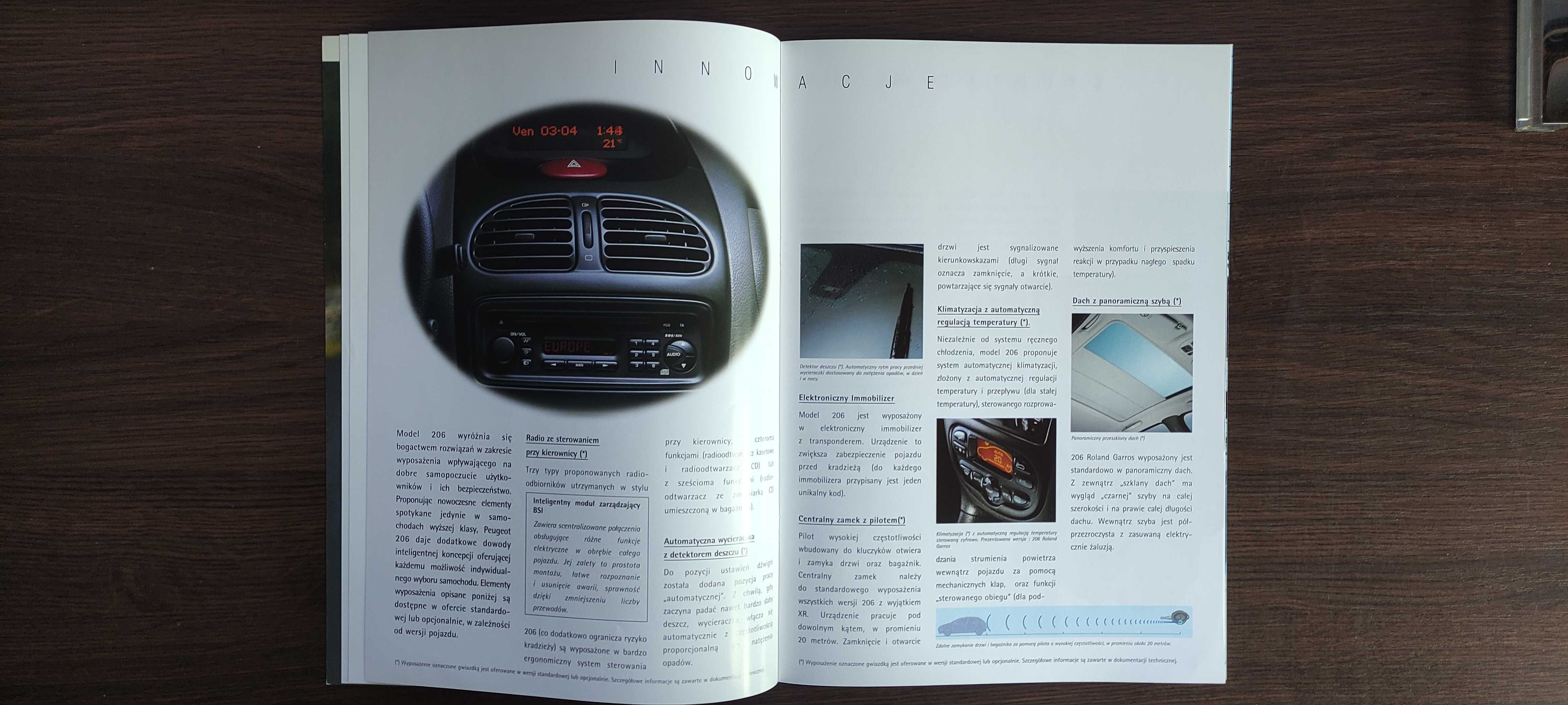 Prospekt Peugeot 206 PL