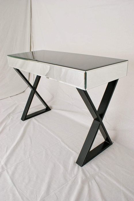 Toaletka szkalna, toaletka z lustra, czarna, biala glamour, OKAZJA!!!