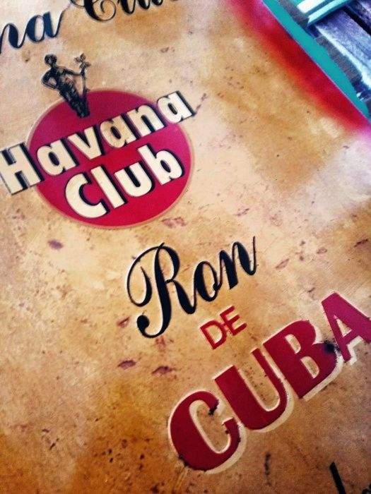 Placa Metálica 'Havana Club - Ron de Cuba' (Original)