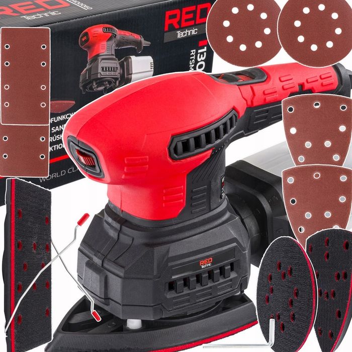 Szlifierka Mimośrodowa Oscylacyjna 125mm 1300w 3w1 3 Pady Regulacja 6