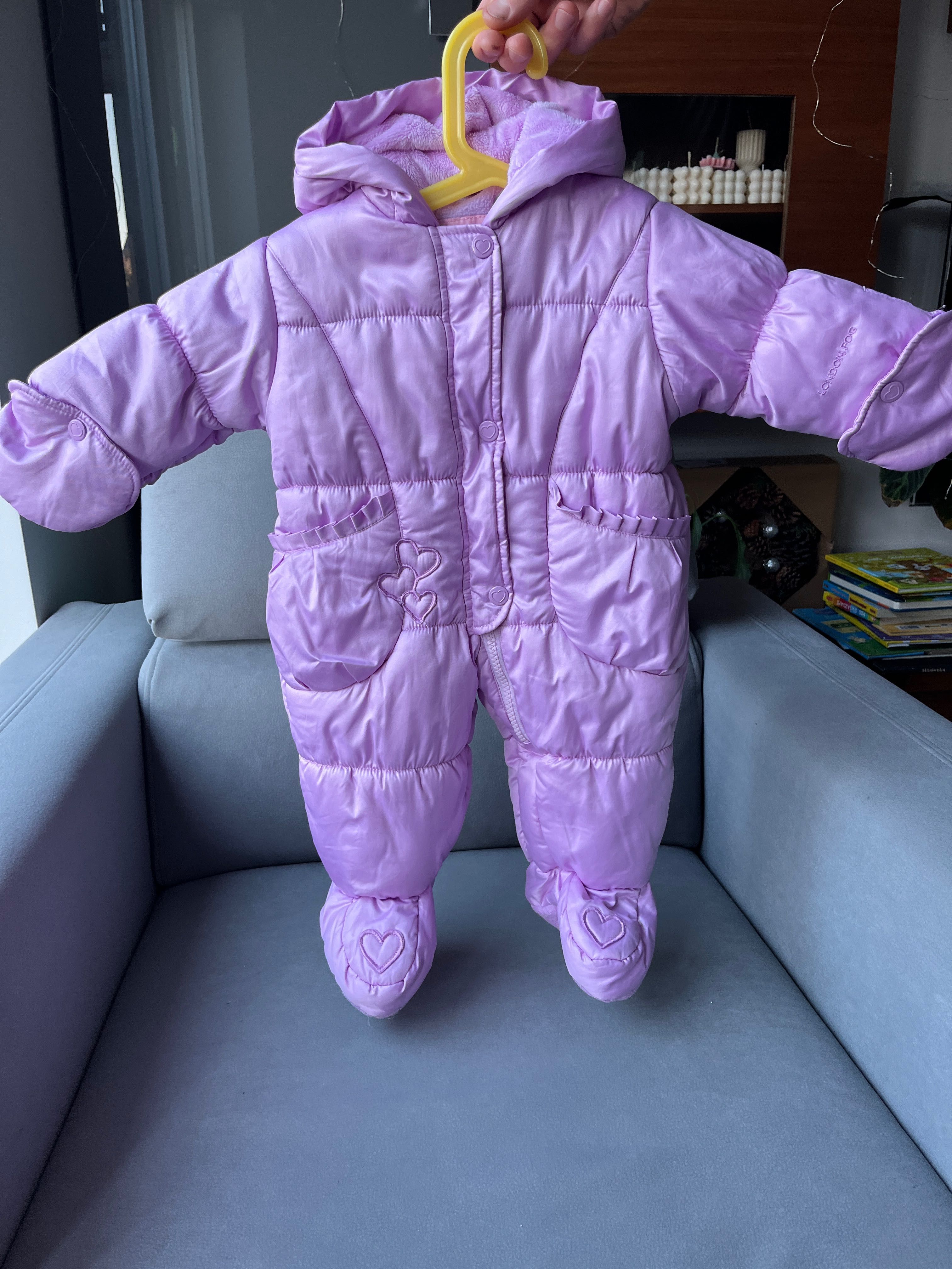 Kombinezon Wiosenny Niemowlęcy London Fog Rozmiar 3-6 mięs. (62-68 cm)