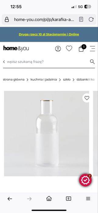 Karafka nowa zapakowana home and you