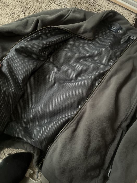 Чоловіча флісова куртка, фліска, зіпка, кофта тепла сірого кольору.