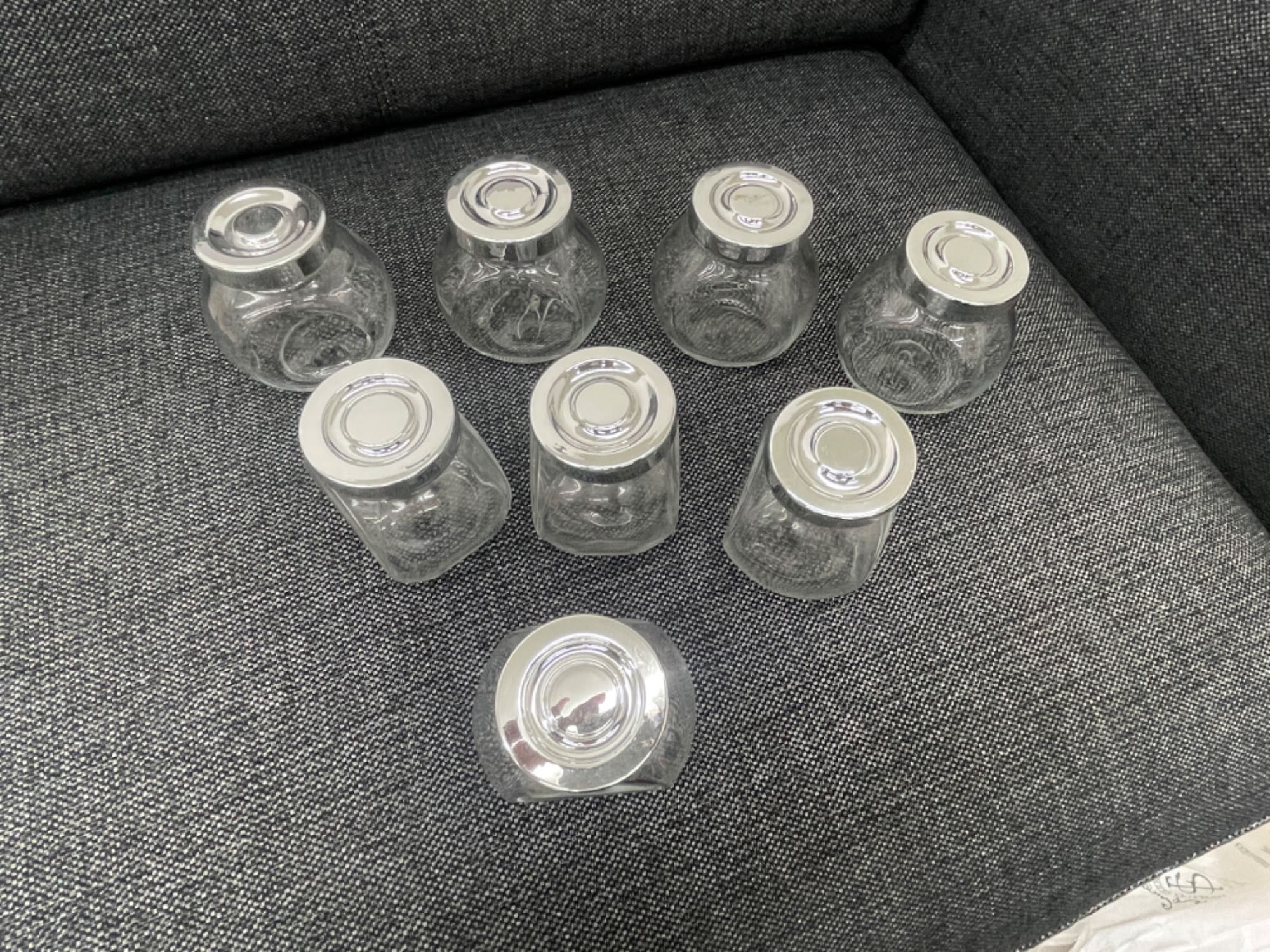 8 Frascos de vidro de especiarias Ikea - RAJTAN