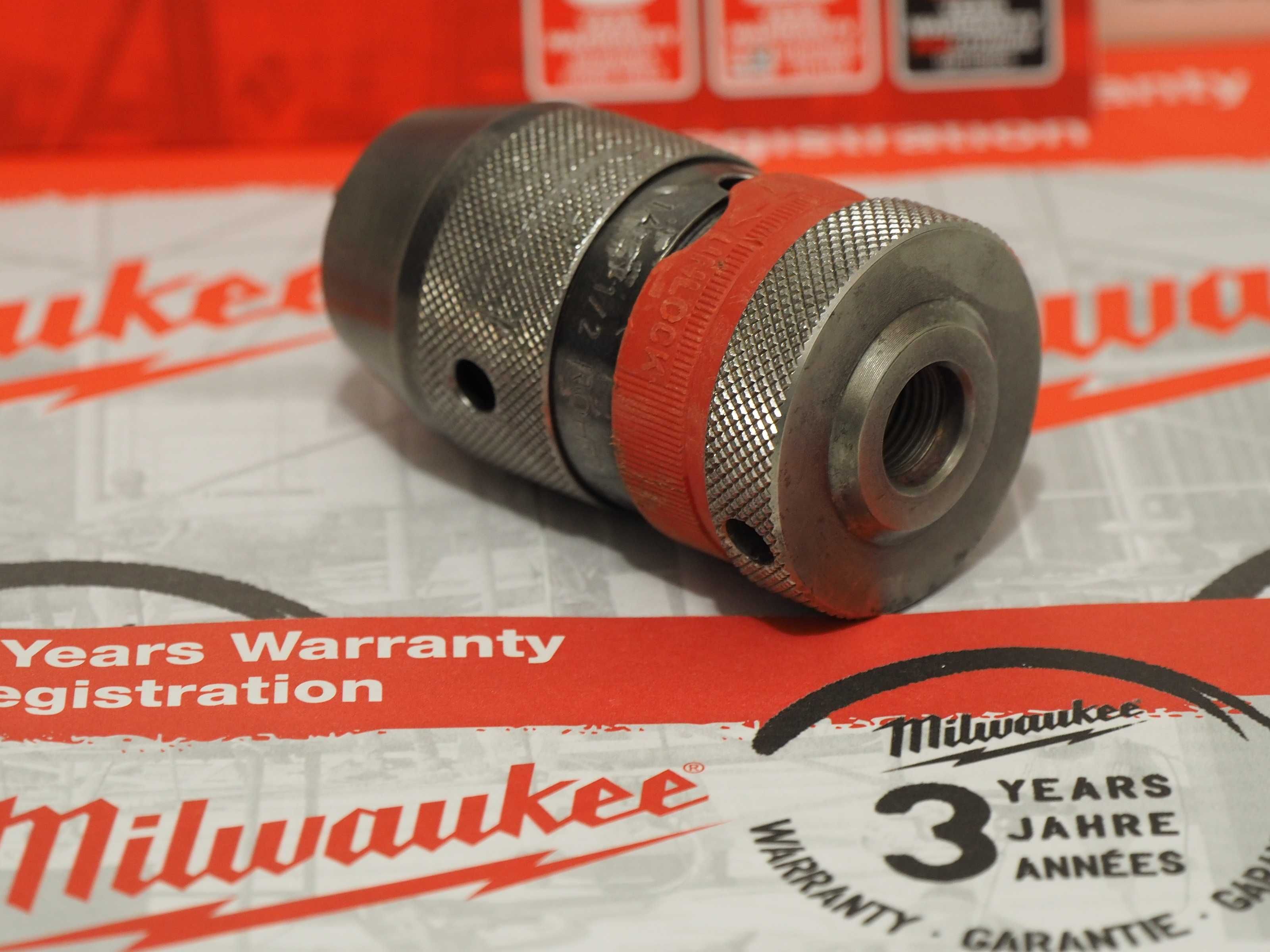 Milwaukee uchwyt 13mm z blokadą metalowy wiertarka wkrętarka