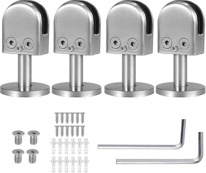 Suporte de vidro - aço inoxidável 304 ajustável braçadeiras para vidro