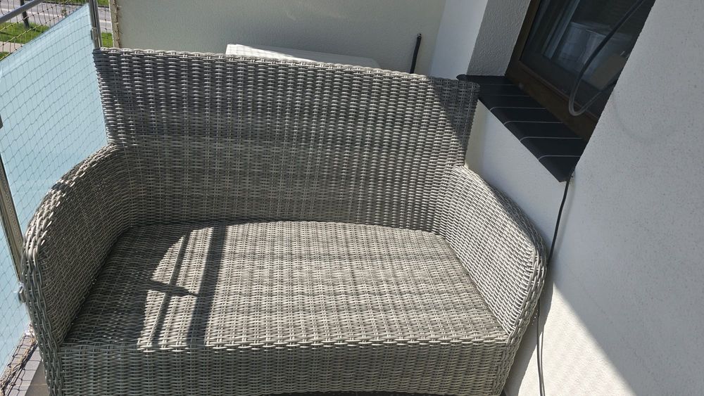 Zestaw mebli ogrodowych/balkonowych z technorattanu