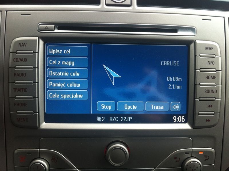 Polskie menu Lektor  język Nawigacja Ford Naprawa  Mapa USA EU F9 Kod