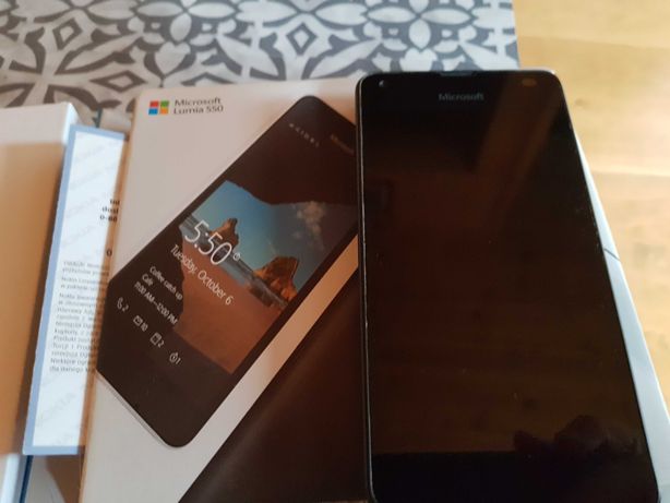 Lumia 550 black jak nowy