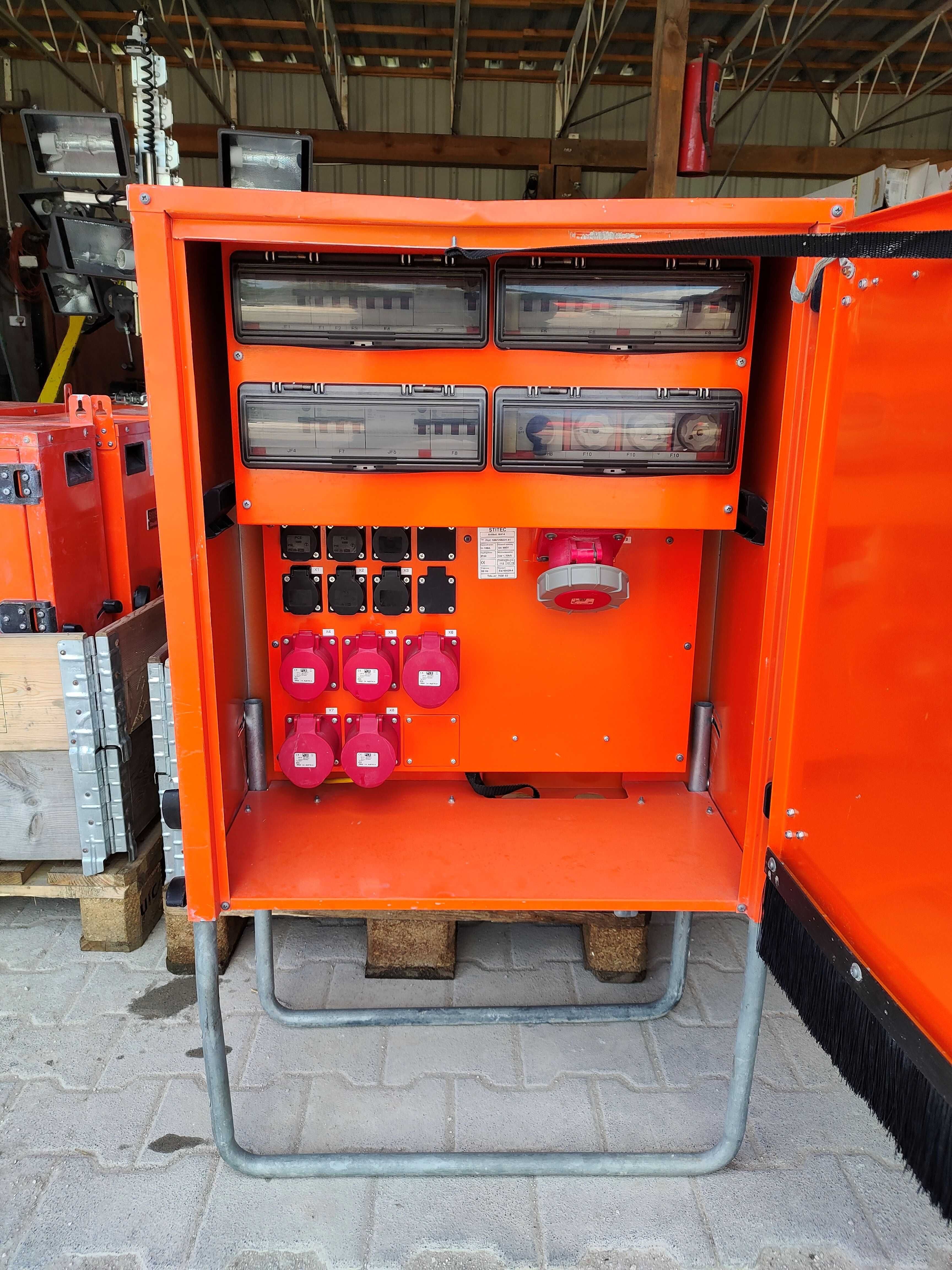 Rozdzielnia budowlana przenośna 63A 100A RBtka skrzynka elektryczna