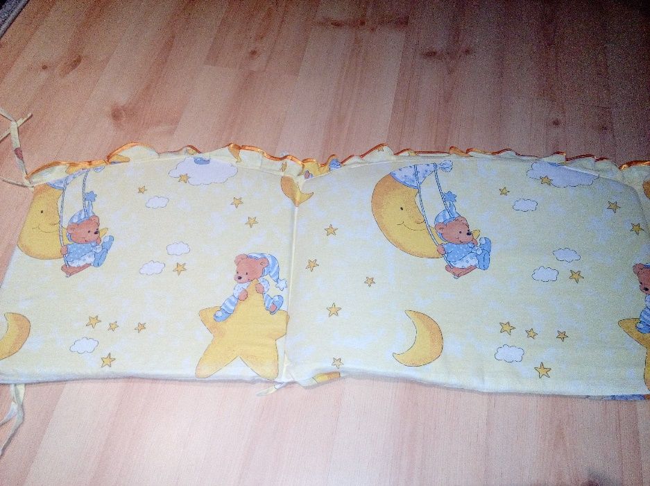 Osłonki bawełniane do łóżeczka + baldachim