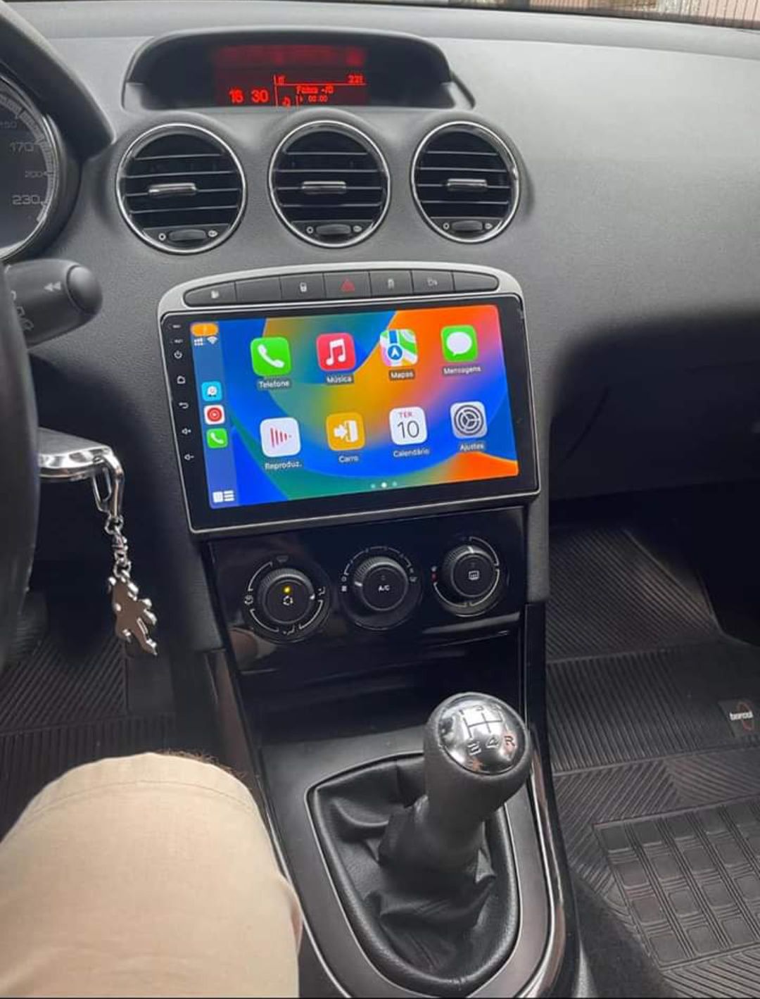 Rádio Android 13 com GPS Peugeot 308/408 (Novo)