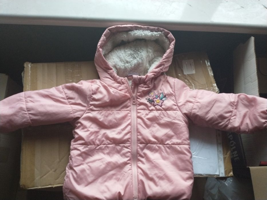 Kurtka zimowa dla dziewczynki rozm 80 stan bardzo dobry