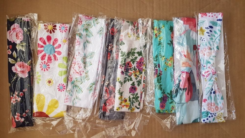Fitas Cabelo Bebé/Turbante Menina/Bandanas Orelhas Coelho Flores