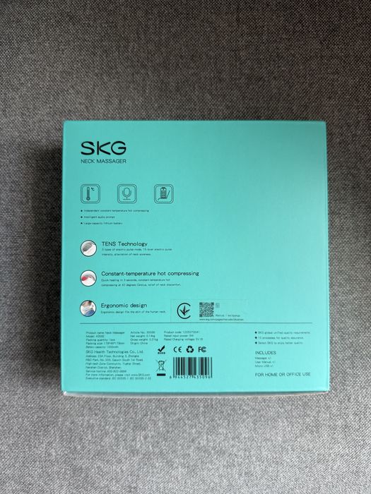 Масажер для шиї SKG 4356E White Neck massager