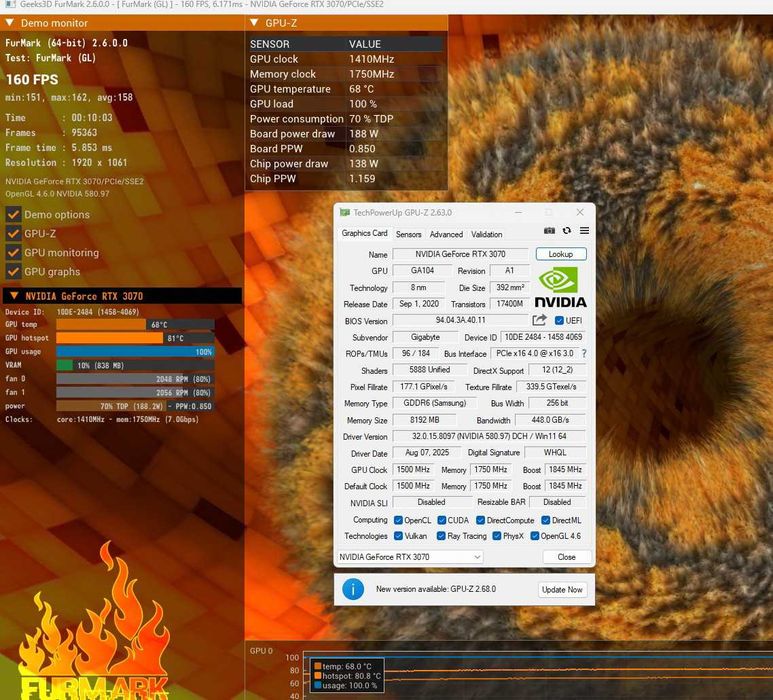 Gigabyte Aorus GeForce RTX 3070 Master 8G