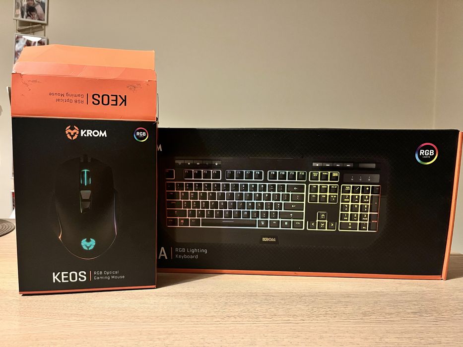 Kit Gaming Krom – Teclado KUMA RGB + Rato KEOS RGB