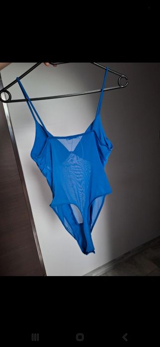 Piekne niebieskie body siateczkowe
