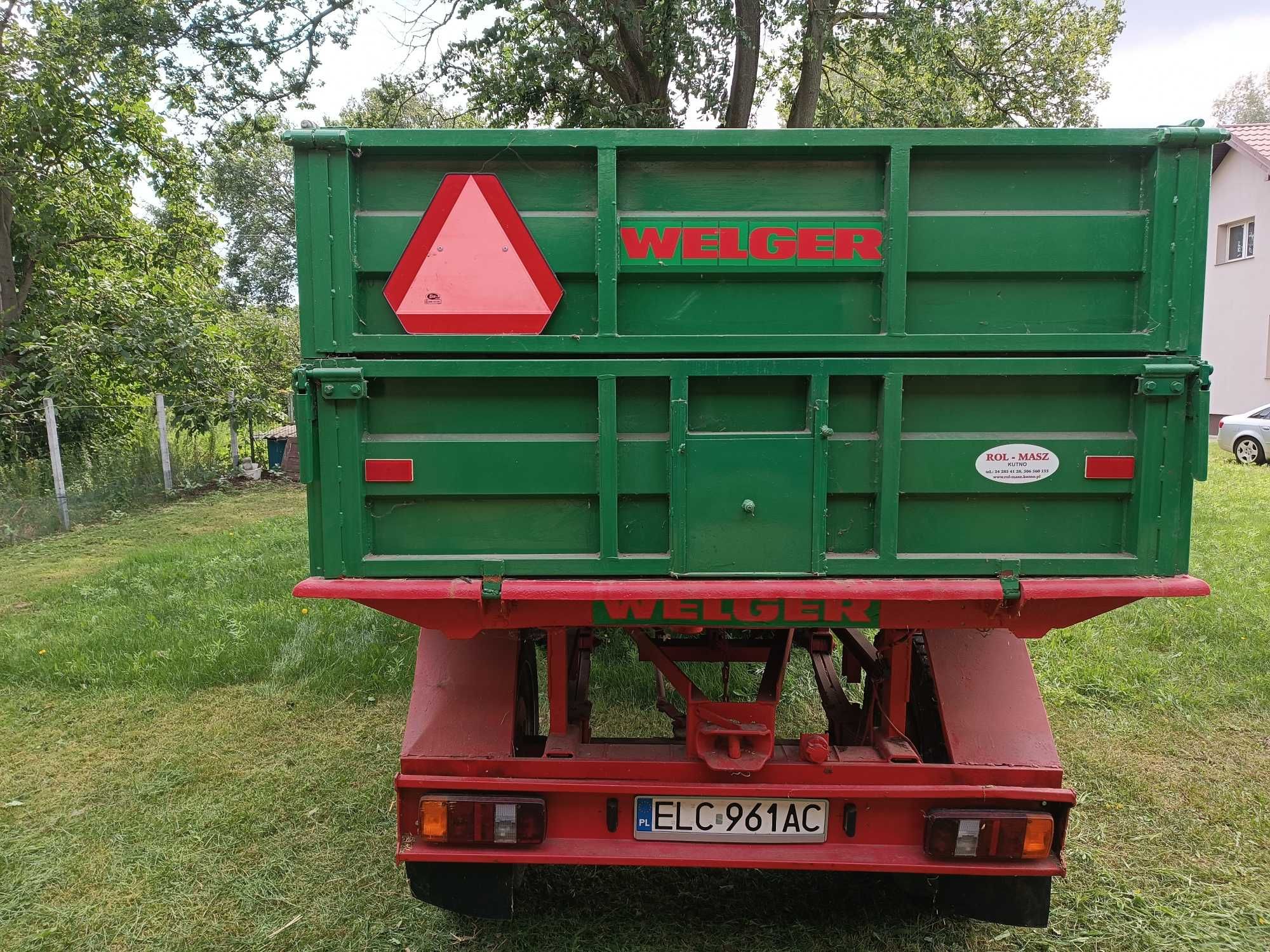 Przyczepa WELGER 8 ton rejestrowana!!