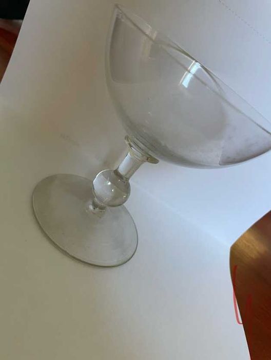 4 kielichy / pucharki – szkło z kulką, PRL, vintage