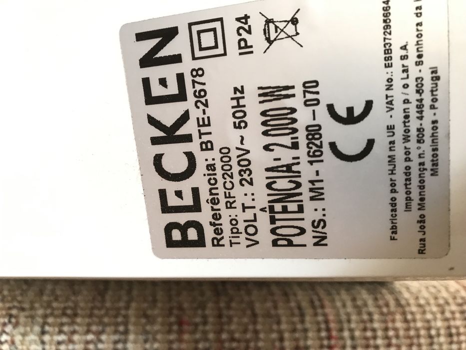 Emissor termico 2000w