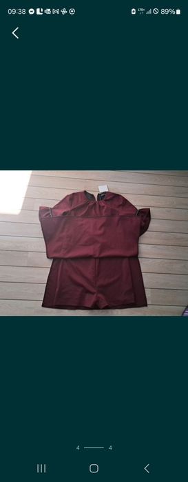 COCOMORE Bordowa Tunika Kombinezon roz.42