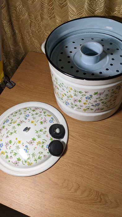 Мантоварка эмалированная б/у, 10 л