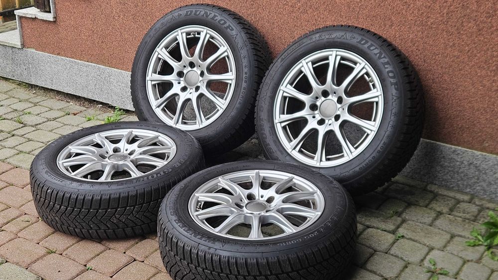 Koła Mercedes Klasa C 205 W205 16cali dunlop zimowe zima czujniki tpms