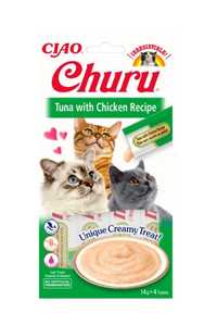 kremowy przysmak dla kota Churu o smaku tuńczyka z kurczakiem