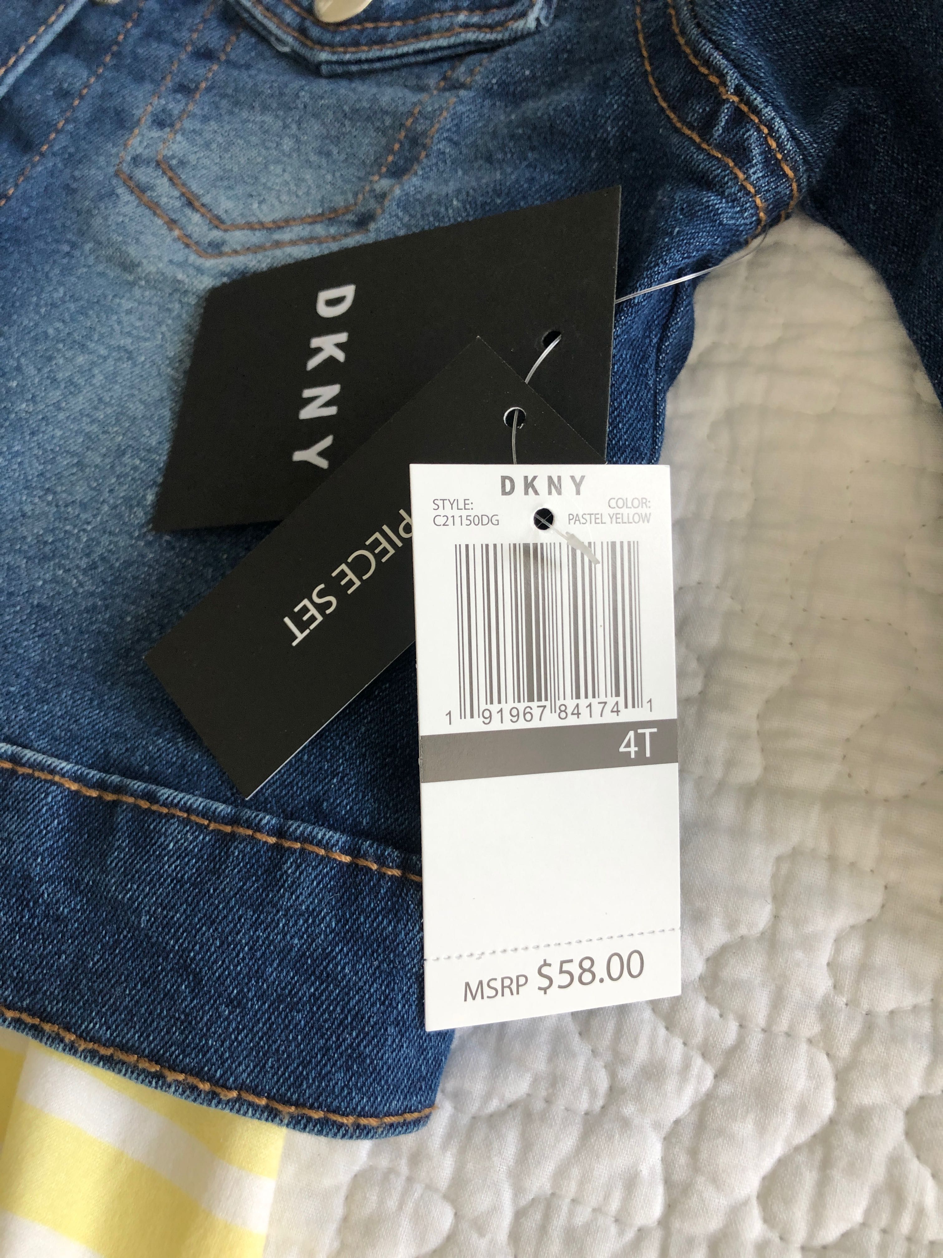 DKNY komplet sukienka + katanka na 4 latka