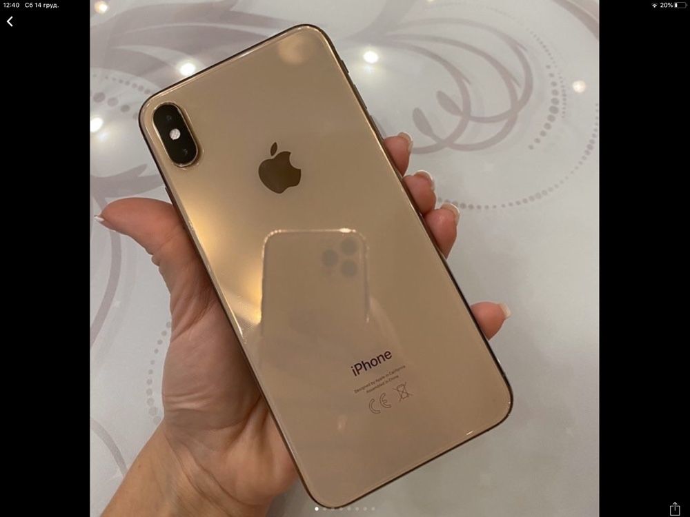 iPhone xs max 256gb gold Європа