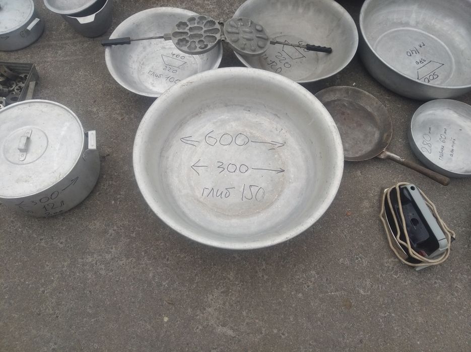 Миски господарські алюмінієві