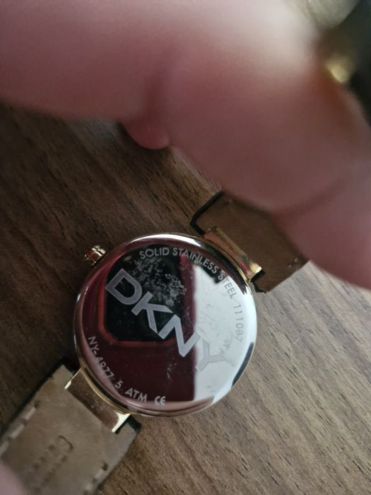 DKNY zegarek czarny złoty złoto czarny oryginalny