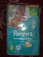 Подгузники pampers, памперсы 82 шт