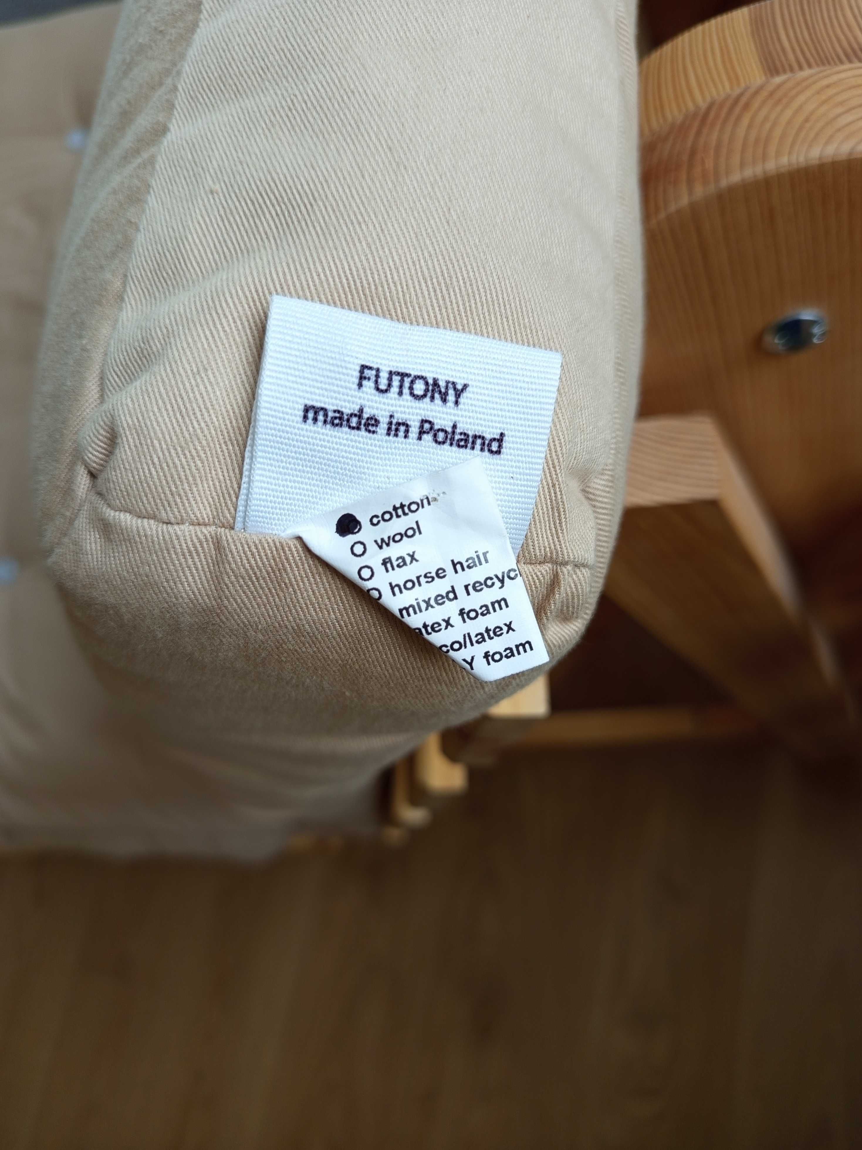 Materac  Futon bawełna + stelaż rozkładany 3 pozycje 90×200