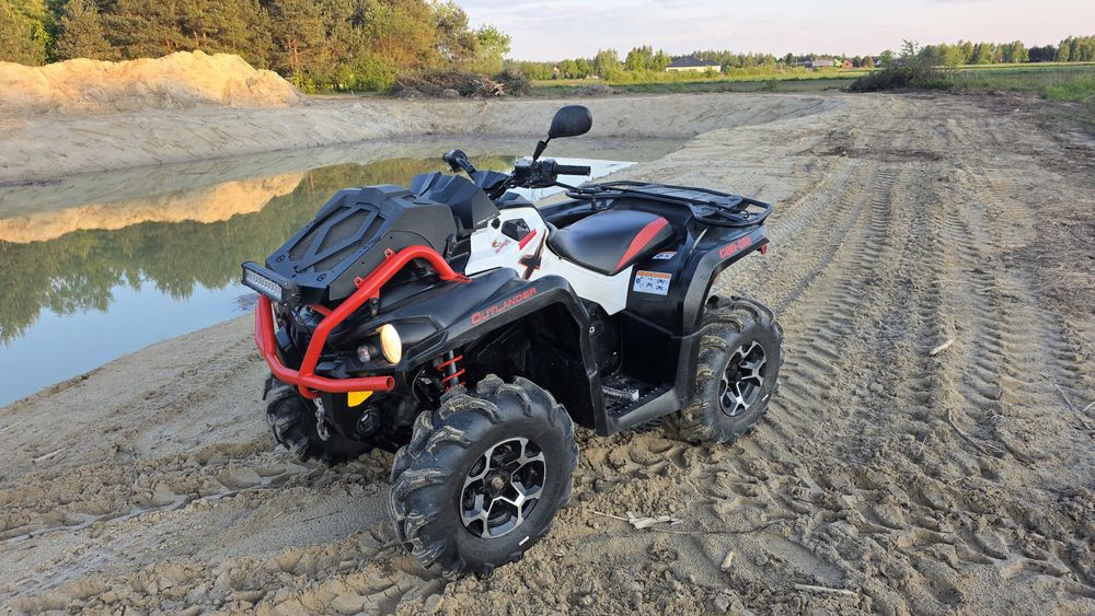 Can am Xmr 570 Outlander Zarejestrowany quad 4x4 pług do śniegu Orgina