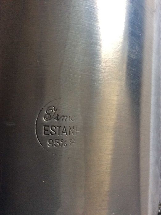 Porta-garrafas em estanho 95%