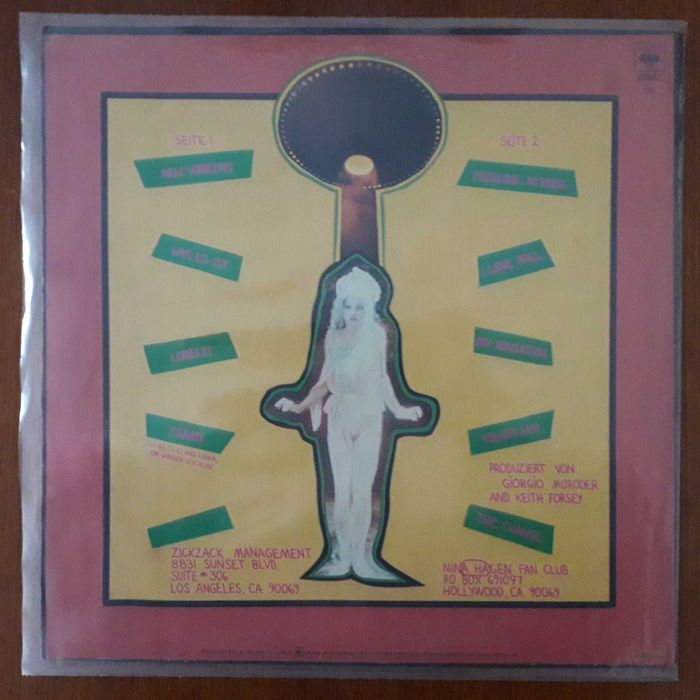 Nina Hagen disco de vinil "Angstlos"