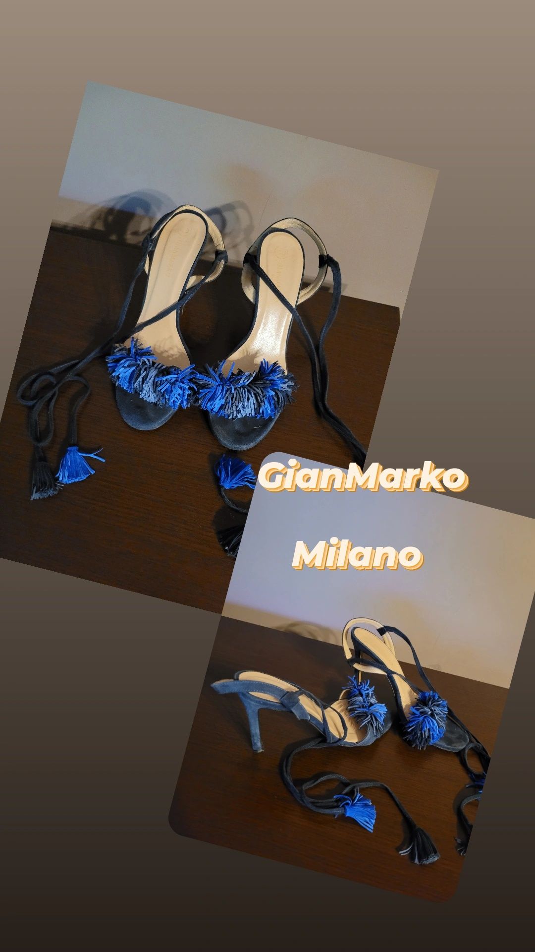 Buty damskie włoskie szpilki  firmy GianMarko Milano szpilki wią