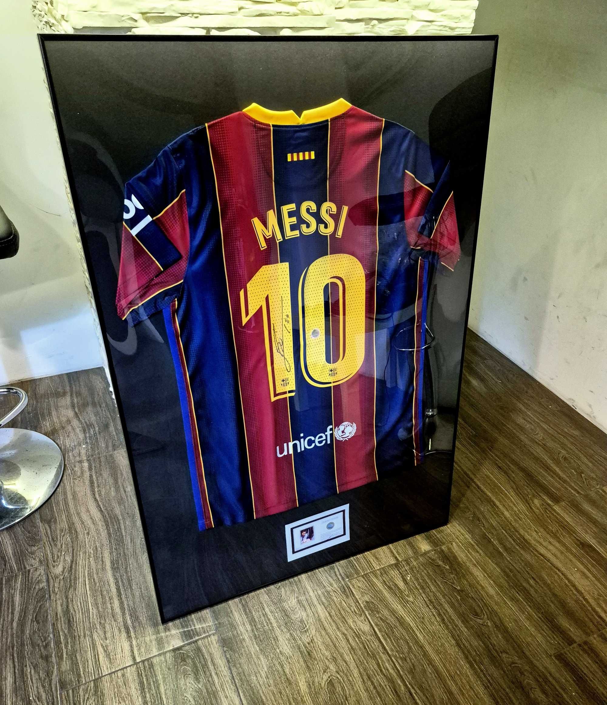 Koszulka Lionel Messi FC Barcelona 2014/15 podpis autograf certyfikat