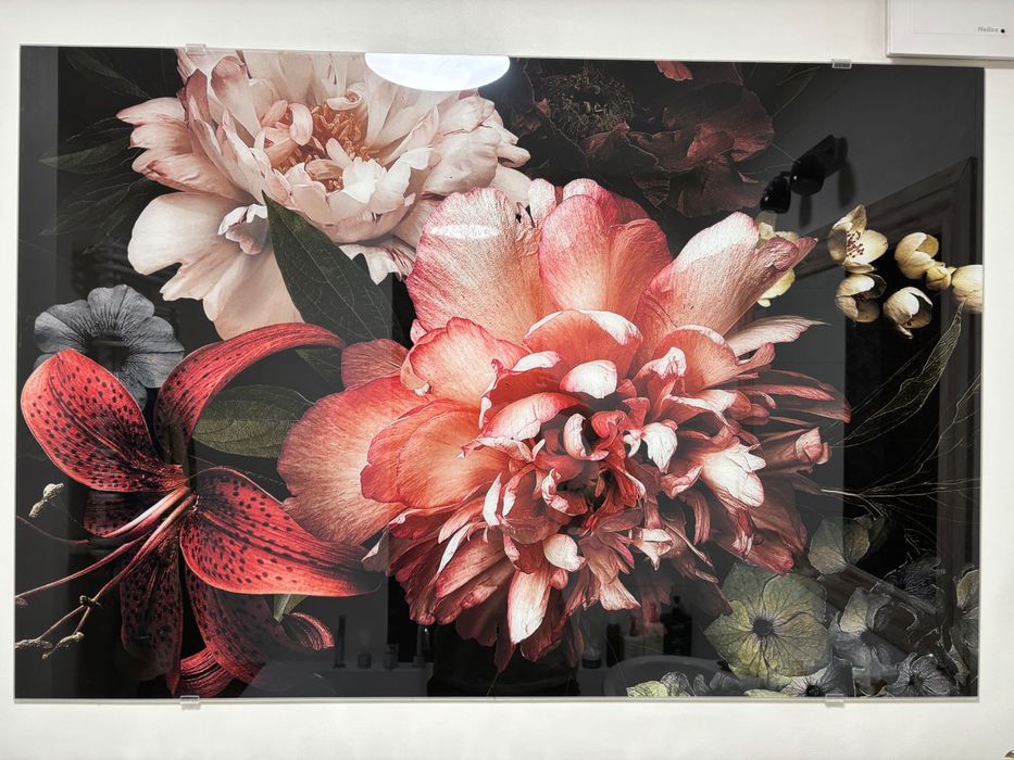 Obraz szklany KWIATY