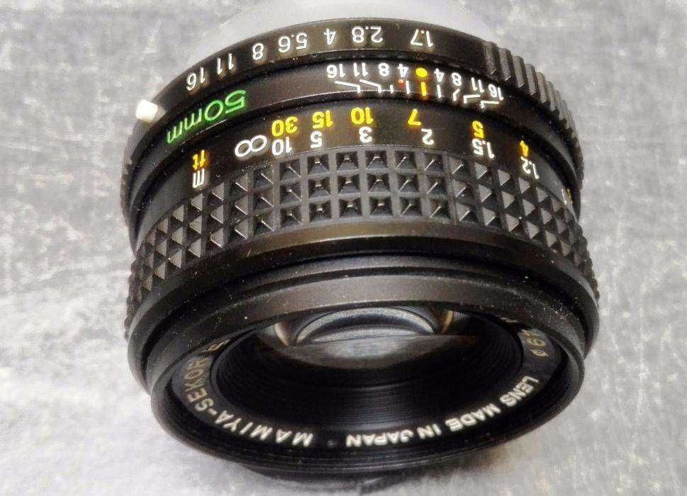 Lente Mamiya-Sekor E 1:1.7 f=50mm para máquina fotográfica analógica