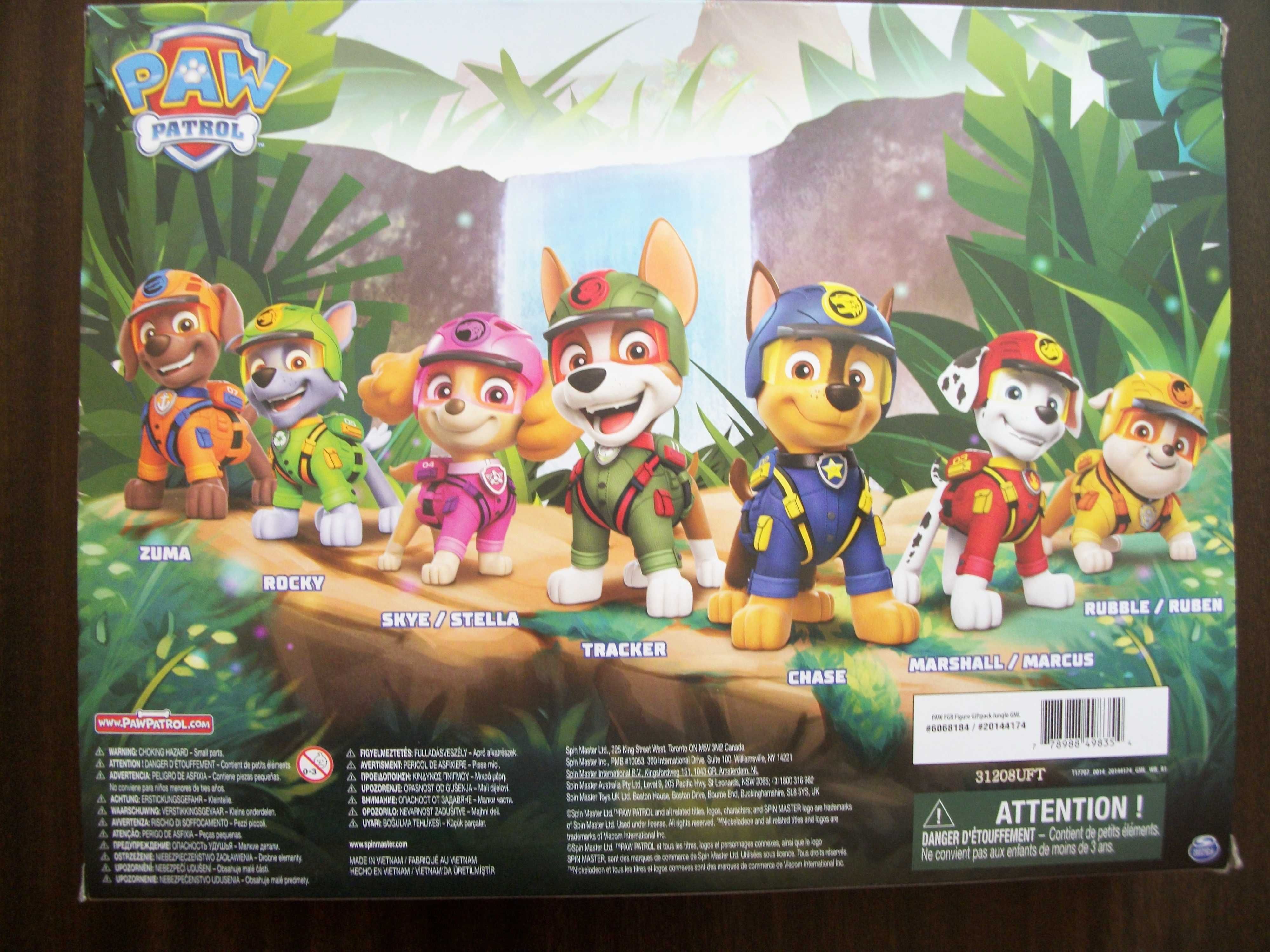 Psi Patrol Jungle Pups Zestaw 8 figurek firmy Spin Master