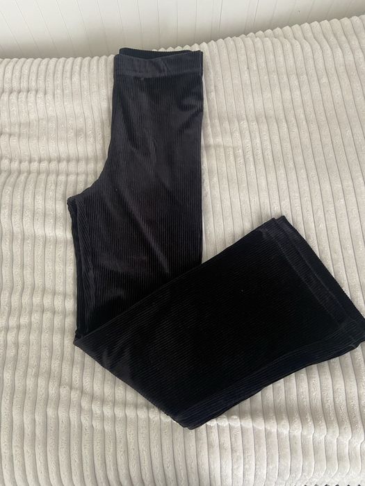Штани велюрові кльош H&M