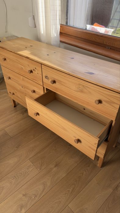 Komoda Ikea Tarva 6 szuflad drzewo sosnowe