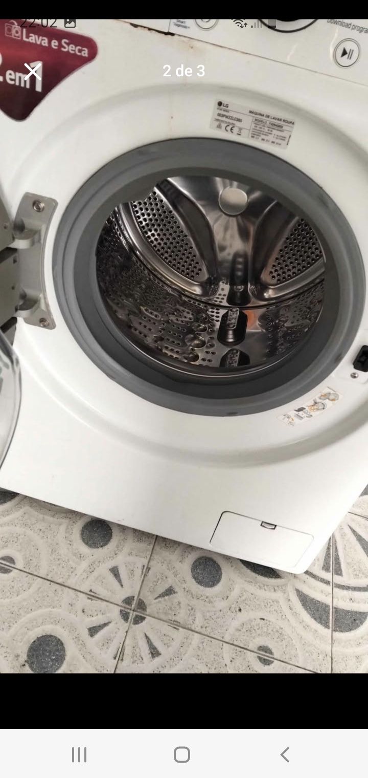 Vendo máquina de lavar e secar LG