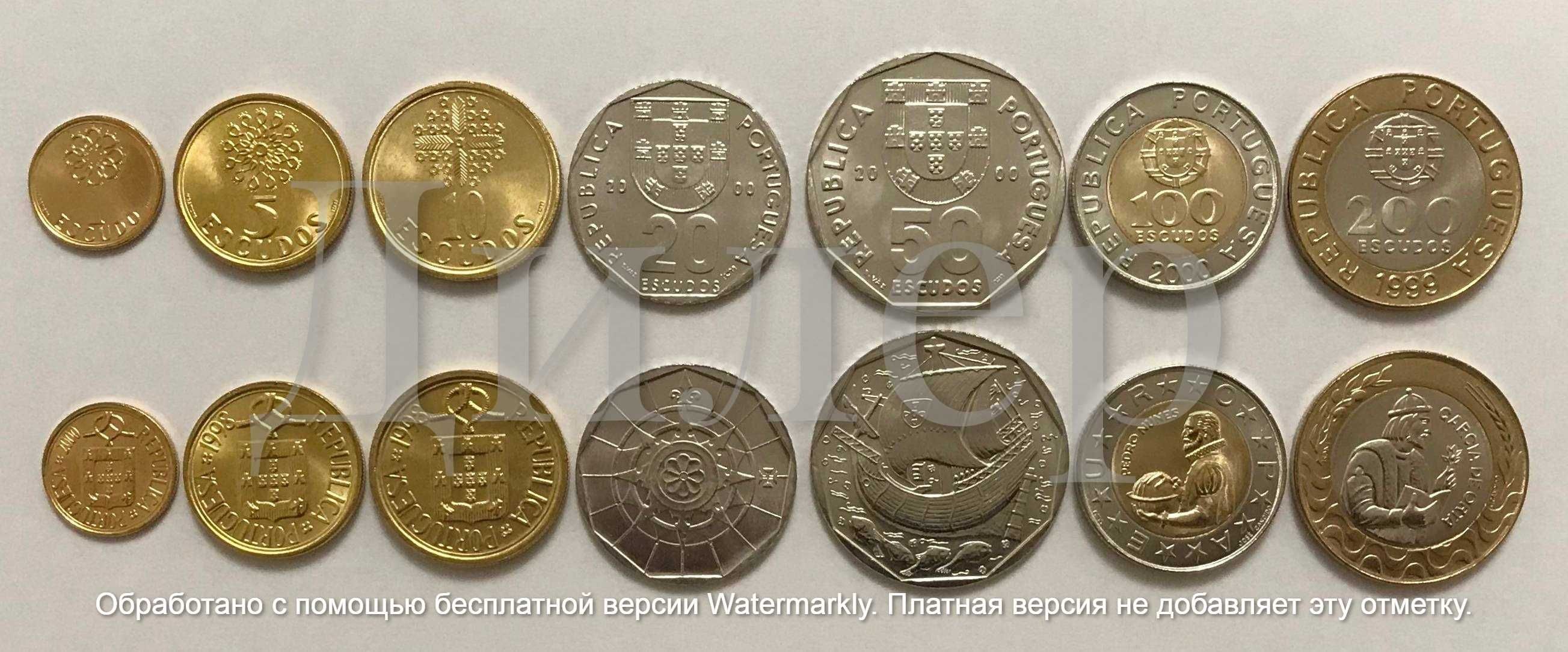 Наборы монет (ПМР, Болгария, Греция, Португалия, Румыния и др.) UNC