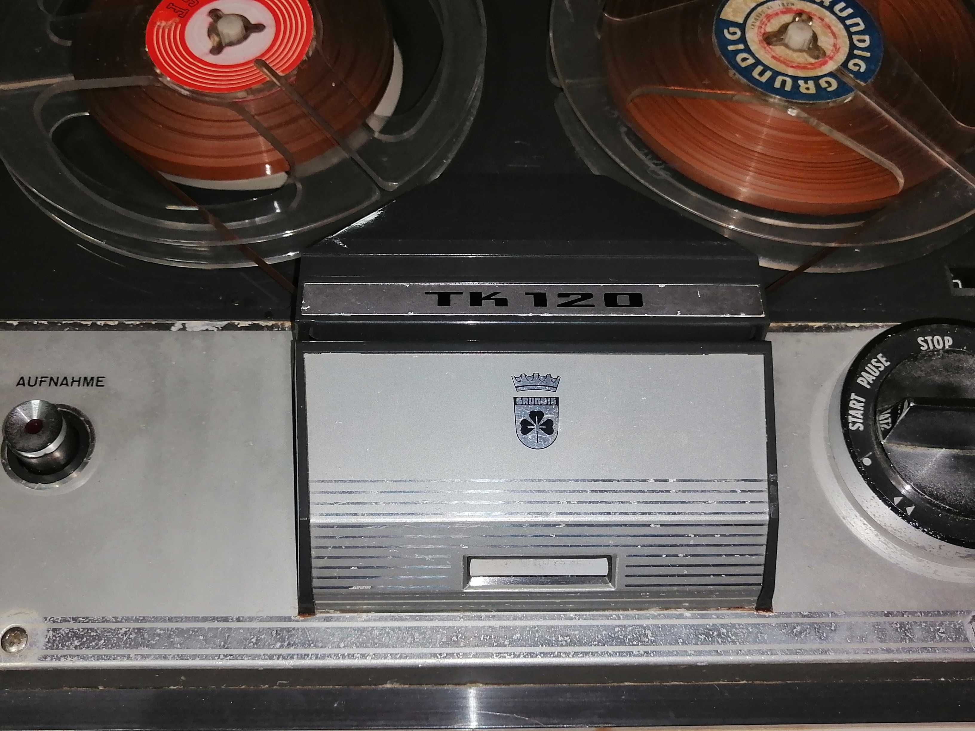 Radio de fita bobine gravador Grundig TK 120