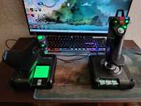 Conjunto Joystick saitek X52 Hotas Pro